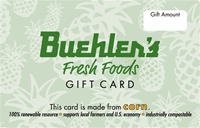 Buehler Gift Card Variable Amount
